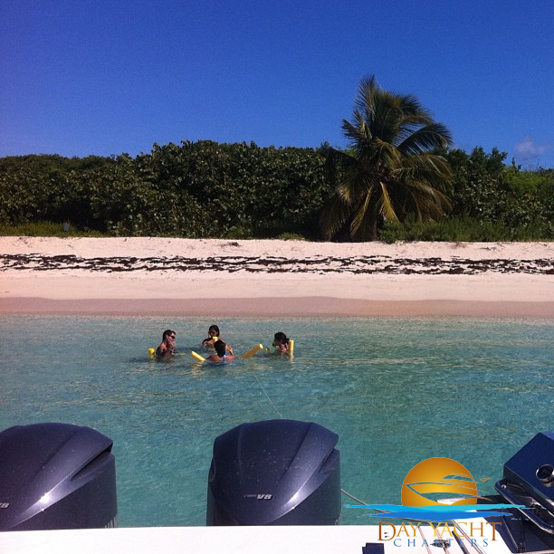 Snorkeling stop in the Spanish Virgin Islands, Fajardo Puerto Rico yacht charter